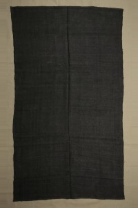 Turkish Hemp Rug 6x9 Overdye Black Hemp Kilim Rug 165,290