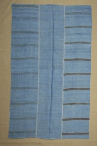 Turkish Hemp Rug 6x9 Overdye Blue Hemp Kilim Rug. 173,284