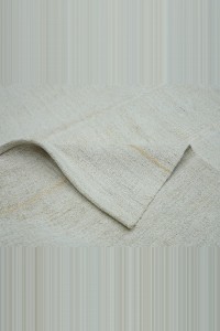 6x9 Red Stripe Of White Hemp Kilim Rug 185,266 - Turkish Hemp Rug  $i