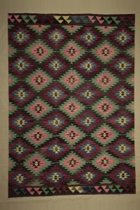 Turkish Kilim Rug 7x10 Large Old Turkish Kilim Rug. 217,316