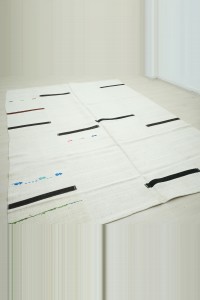 7x10 Modern Pattern Organic Hemp Kilim Rug. 223,315 - Turkish Hemp Rug  $i
