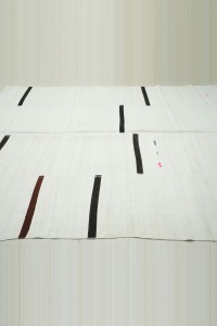 7x10 Modern Pattern Organic Hemp Kilim Rug. 223,315 - Turkish Hemp Rug  $i