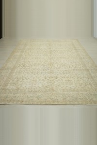 7x10 Seven Mountain Flower Pattern Oushak Rug. 210,305 - Oushak Rug  $i