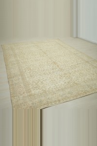 7x10 Seven Mountain Flower Pattern Oushak Rug. 210,305 - Oushak Rug  $i