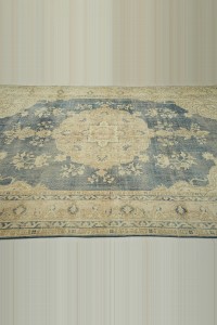 7x11 Navy Blue Vintage Oushak Rug. 208,324 - Oushak Rug  $i