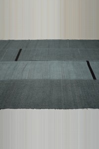 7x11 Overdye Gray Turkish Hemp Kilim Rug 216,322 - Turkish Hemp Rug  $i