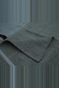 7x11 Overdye Gray Turkish Hemp Kilim Rug 216,322 - Turkish Hemp Rug  $i