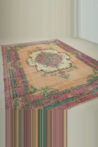 7x11 Vintage Oushak Carpet Rug. 224,323 - Oushak Rug  $i