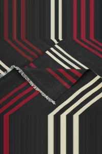 7x11 Vintage Stripe Goat Hair Rug 220,340 - Goat Hair Rug  $i