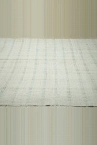 7x12 Broken Gray Striped Hemp Kilim Rug 200,351 - Turkish Hemp Rug  $i