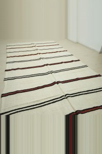7x13 Striped Pattern Turkish Hemp Kilim Rug 202,394 - Turkish Hemp Rug  $i