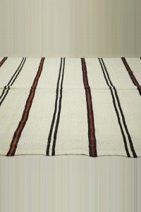 7x13 Striped Pattern Turkish Hemp Kilim Rug 202,394 - Turkish Hemp Rug  $i