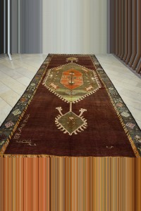 7x16.3 Oversize Old Sun Faded Kars Carpet Rug. 214,496 - Turkish Carpet Rug  $i