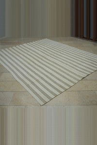 7x9 Feet Nomadic Striped Turkish Rug 223,268 - Turkish Natural Rug  $i
