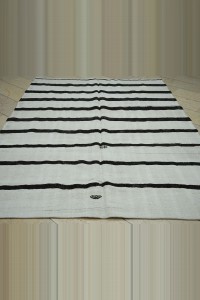 7x9 vintage stripe handmade turkish hemp kilim rug 206,268 - Turkish Hemp Rug  $i