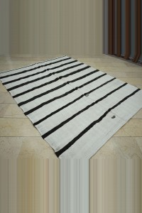 7x9 vintage stripe handmade turkish hemp kilim rug 206,268 - Turkish Hemp Rug  $i