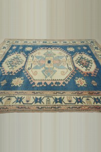 7x9 Wool Navy Blue Oushak Rug. 217x274 - Oushak Rug  $i