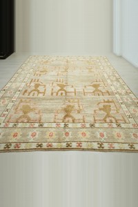 8.8x10.5 Beautiful Brown Kars Carpet Rug 255,320 - Turkish Carpet Rug  $i