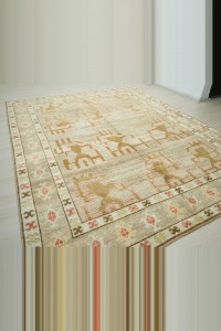 8.8x10.5 Beautiful Brown Kars Carpet Rug 255,320 - Turkish Carpet Rug  $i