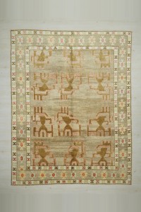 Turkish Carpet Rug 8.8x10.5 Beautiful Brown Kars Carpet Rug 255,320