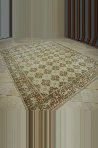 8x10 Angora Wool Turkish Oushak Rug 245,308 - Turkish Carpet Rug  $i