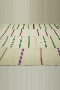 8x10 Broken Stripe Hemp Kilim Rug  248,300 - Turkish Hemp Rug  $i