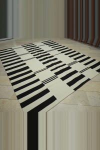 8x10 Contemporary Stripe Turkish Kilim Rug 250,307 - Turkish Natural Rug  $i