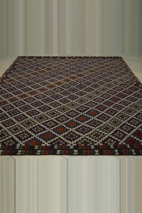 8x10 Embroidered Goat Hair Kilim Rug 233,302 - Turkish Kilim Rug  $i