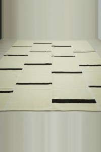8x10 Minimalist Decor Stripe Kilim Rug 250,290 - Turkish Natural Rug  $i