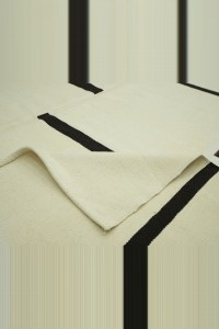 8x10 Minimalist Decor Stripe Kilim Rug 250,290 - Turkish Natural Rug  $i