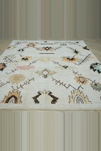 8x10 Oushak Pattern Hemp Carpet Rug 245,298 - Turkish Carpet Rug  $i