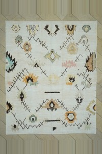 Turkish Carpet Rug 8x10 Oushak Pattern Hemp Carpet Rug 245,298