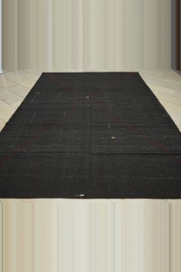 8x11 Dark Brown Goat Hair Kilim Rug. 235,346 - Goat Hair Rug  $i