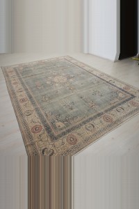 8x11 Persian Pattern Gray Oushak Rug 243,342 - Oushak Rug  $i