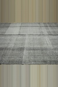 8x11 Striped Gray Flat Weave Kilim Rug. 257,320 - Goat Hair Rug  $i