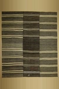 Goat Hair Rug 9x10 Striped Pattern Goat Hair Kilim Rug. 265,315