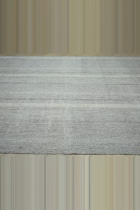 9x11 Minimalist Decor Flat Weave Kilim Rug. 273,347 - Grey Turkish Rug  $i