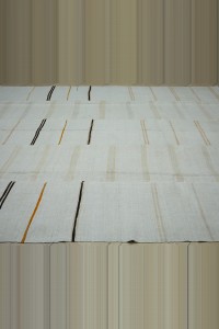 9x11 Minimalist Striped Hemp Kilim Rug 265,326 - Turkish Hemp Rug  $i