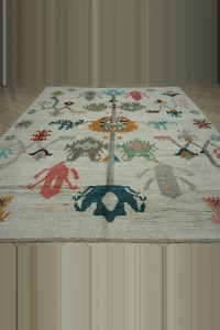 9x11 Oushak Pattern New Made Hemp Carpet Rug. 259,346 - Turkish Carpet Rug  $i