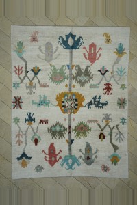 Turkish Carpet Rug 9x11 Oushak Pattern New Made Hemp Carpet Rug. 259,346