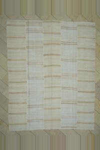 Turkish Hemp Rug 9x11 Oversize Stripe Pattern Hemp Kilim Rug. 266,330