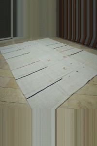 9x12 Modern Striped Hemp Kilim Rug. 284,363 - Turkish Hemp Rug  $i