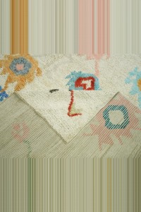 9x12 Oushak Pattern Shining White Hemp Rug. 274,356 - Turkish Carpet Rug  $i