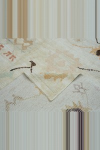 9x12 Shining White,Hemp Carpet Rug 265,347 - Turkish Carpet Rug  $i