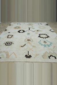 9x12 Shining White,Hemp Carpet Rug 270,345 - Turkish Carpet Rug  $i