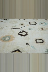 9x12 Shining White,Hemp Carpet Rug 270,345 - Turkish Carpet Rug  $i