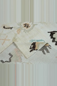 9x12 Shining White,Hemp Carpet Rug 270,345 - Turkish Carpet Rug  $i