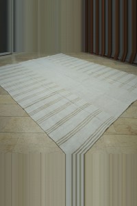 9x12 Striped Oversize Organic Hemp Kilim Rug 285,353 - Turkish Hemp Rug  $i