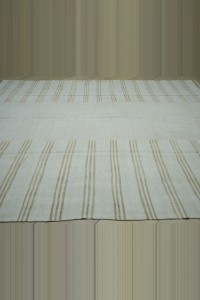 9x12 Striped Oversize Organic Hemp Kilim Rug 285,353 - Turkish Hemp Rug  $i