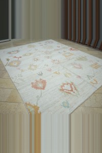 9x12 Turkish White Hemp Carpet Rug 274,351 - Turkish Carpet Rug  $i